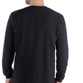 Carhartt Relaxed Fit Heavyweight Long-Sleeve Logo Graphic T-Shirt black 2