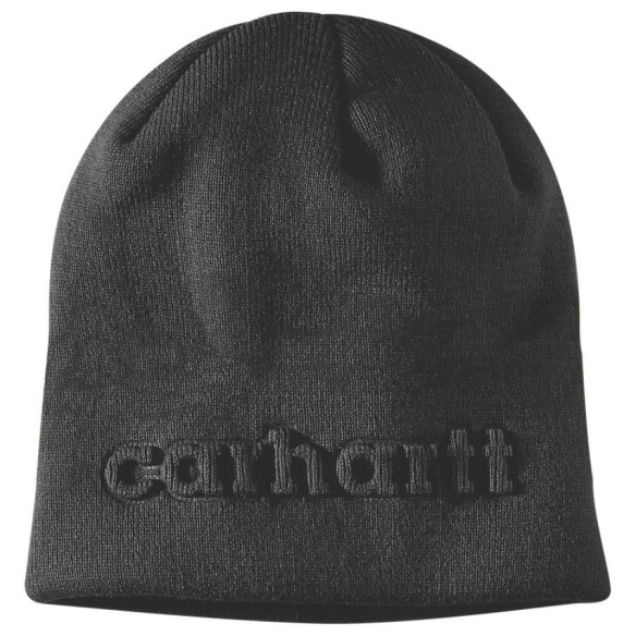 Bonnet Knit Embossed Beanie Carhartt noir