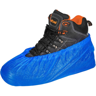 Disposable Shoe blue polyethylene | VESLAB.COM