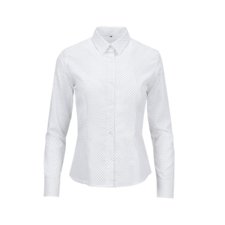 blusa mujer estampada lunares manga larga 1