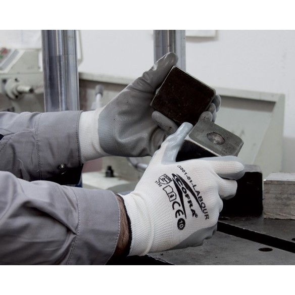 guantes cofra labour (nitrilo) pack 12uds. 2