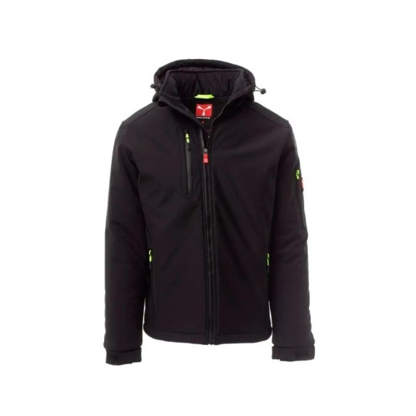 Chaqueta SoftShell acolchada Creek Pad negro