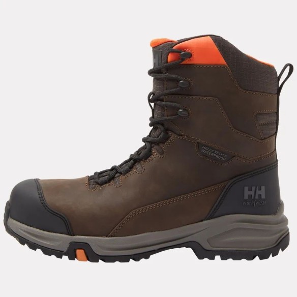 Botas de seguridad impermeables Manchester LTR Tall Side Zip S7S Brown 2