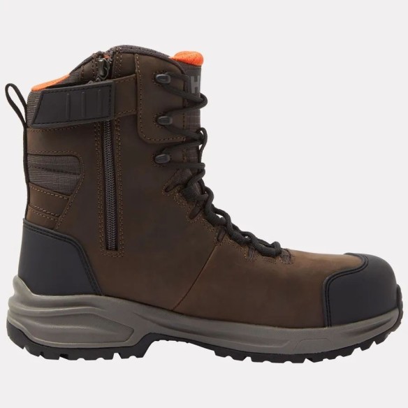Botas de seguridad impermeables Manchester LTR Tall Side Zip S7S Brown 3