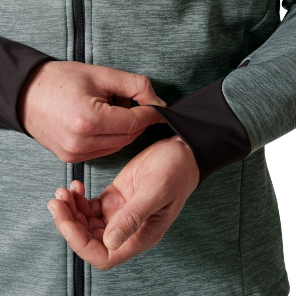 Sudadera técnica HH Tech con capucha gris puños