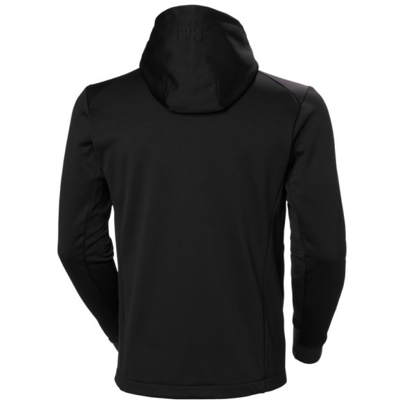 Sudadera técnica HH Tech con capucha negra espalda