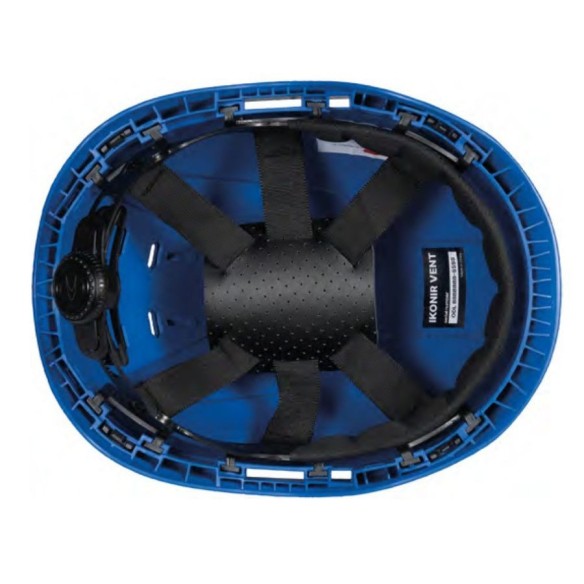 Casco de seguridad Cofra Ikonir Vent azul interior