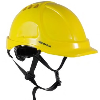 Casque de sécurité Cofra Litess Vent jaune