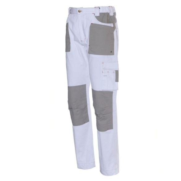 ISSA Stretch 8730 pants grey white