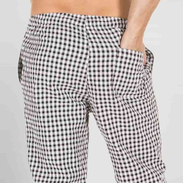 Pantalon de cuisine à carreaux Vichy unisexe Garys – Uniforme professionnel