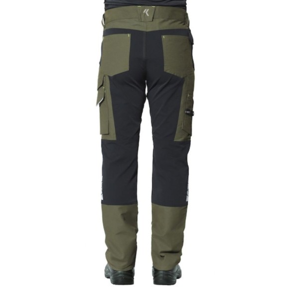 Pantalons de treball FLEXARD verd darrera