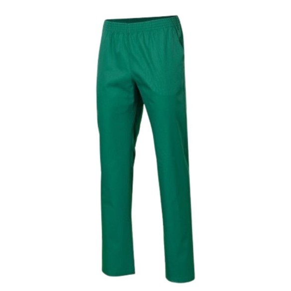 Pantalón Básico de Sarga con Goma entera verde