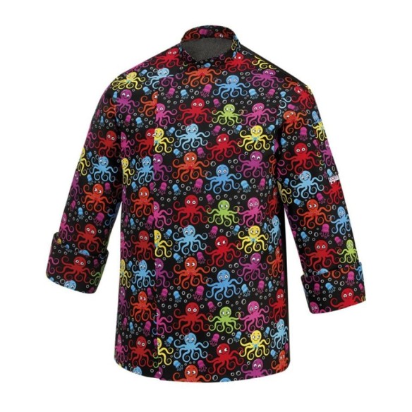 Veste de cuisine Fantasy Oktopus – 100 % coton professionnel | Veslab