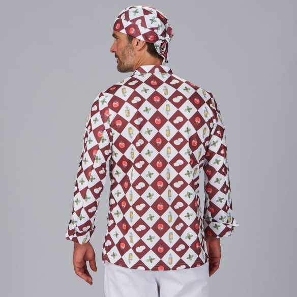 Vázquez Unisex Printed Chef Jacket – Organic Cotton