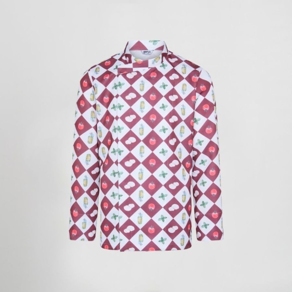 Vázquez Unisex Printed Chef Jacket – Organic Cotton