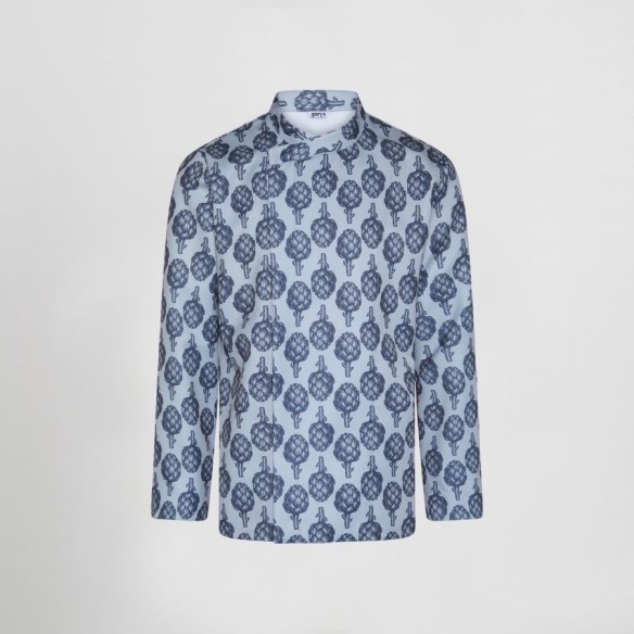 Jaqueta de cuina unisex estampada Vázquez – Cotó orgànic