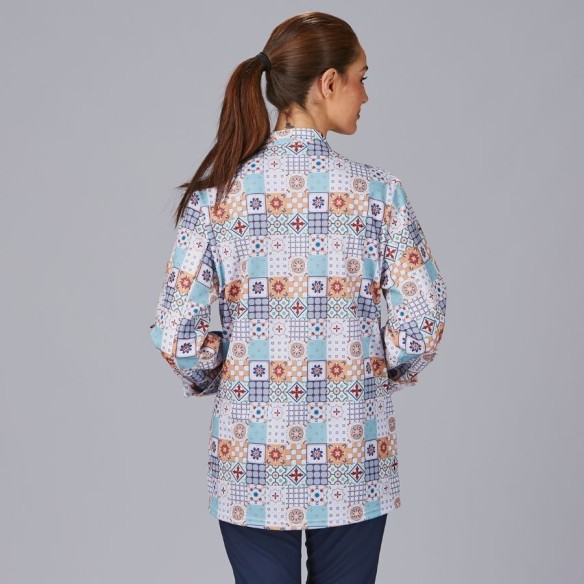 Vázquez Unisex Printed Chef Jacket – Organic Cotton