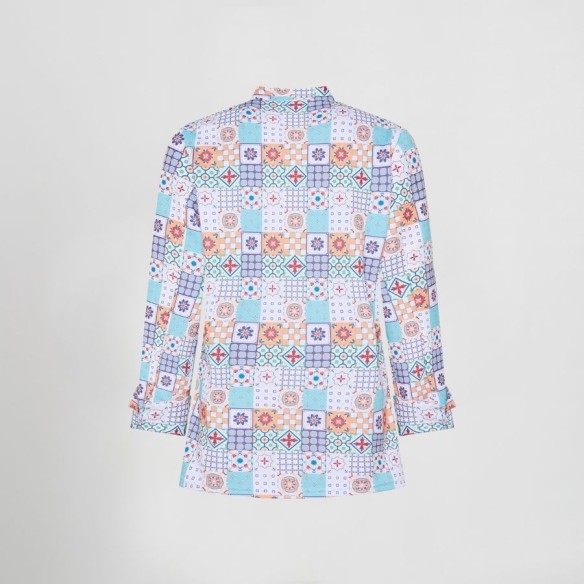 Vázquez Unisex Printed Chef Jacket – Organic Cotton