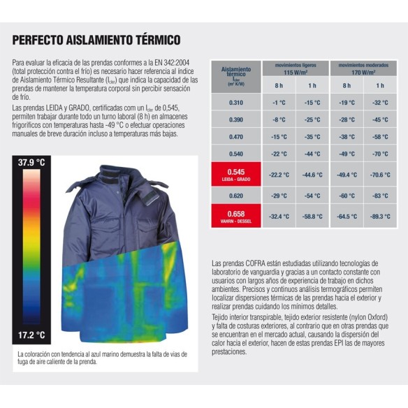 CAZADORA COFRA FRIO LEIDA