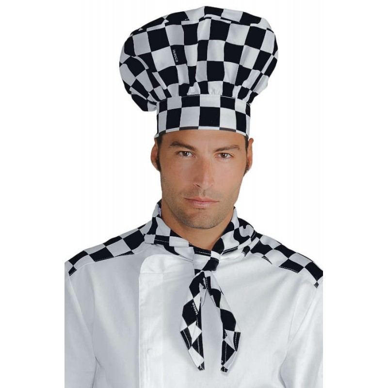 gorro cocina francés isacco ajedrez 1