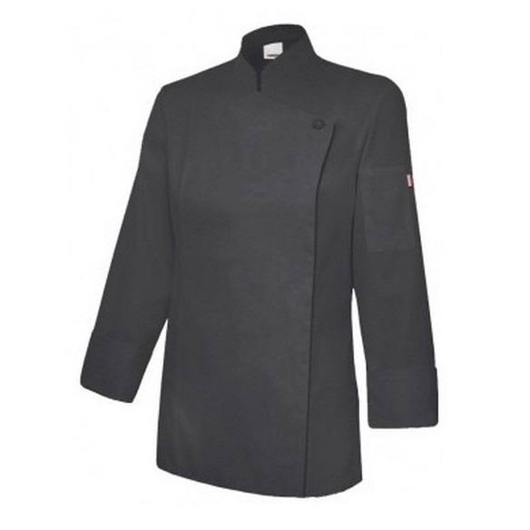 chaqueta de cocinera con cremallera oculta 1