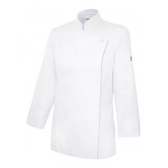 VESTE DE CHEF POUR FEMME AVEC FERMETURE INVISIBLE