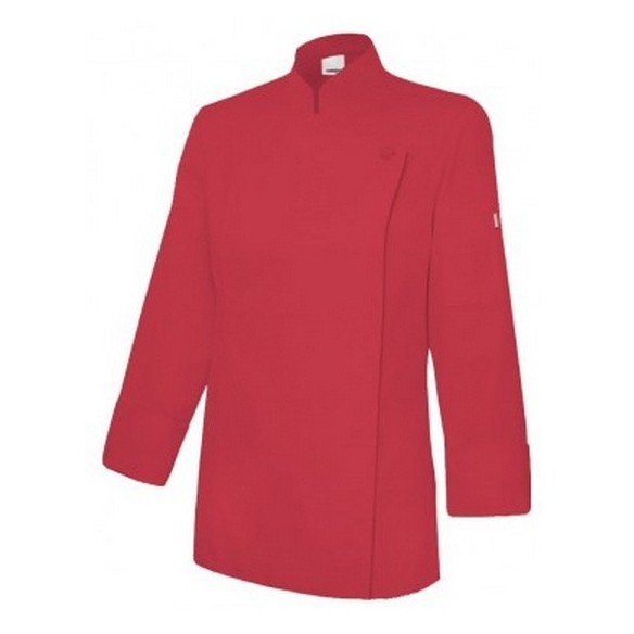 chaqueta de cocinera con cremallera oculta 3