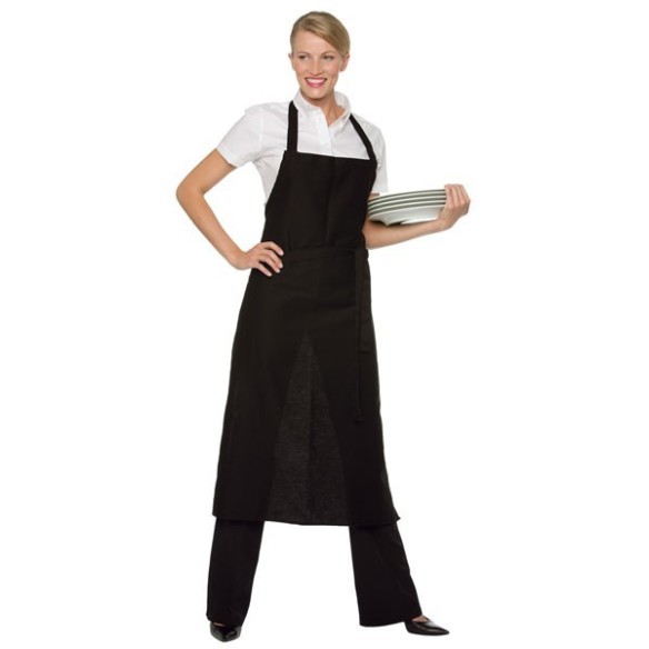 TABLIER LONG AVEC BAVETTE ET POCHE